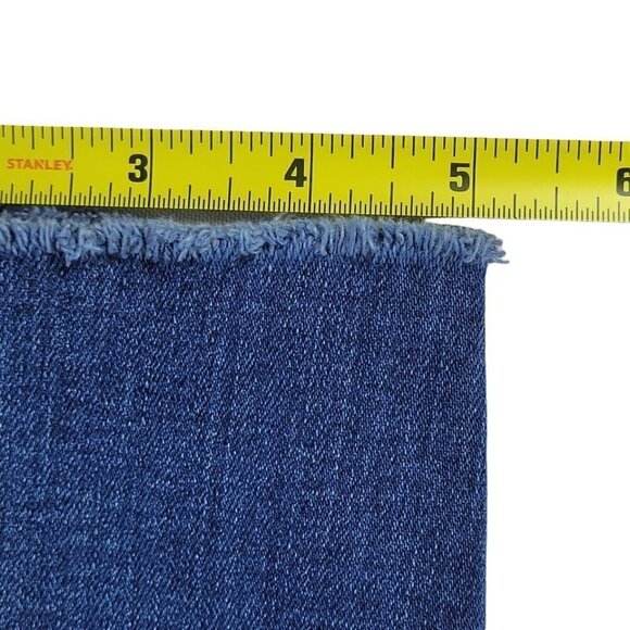 Madewell Button Fly Jeans Size 32 36X27 High Rise Skinny Raw Frayed Hem M2236 - Picture 14 of 15